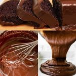 Chocolate cake in blender