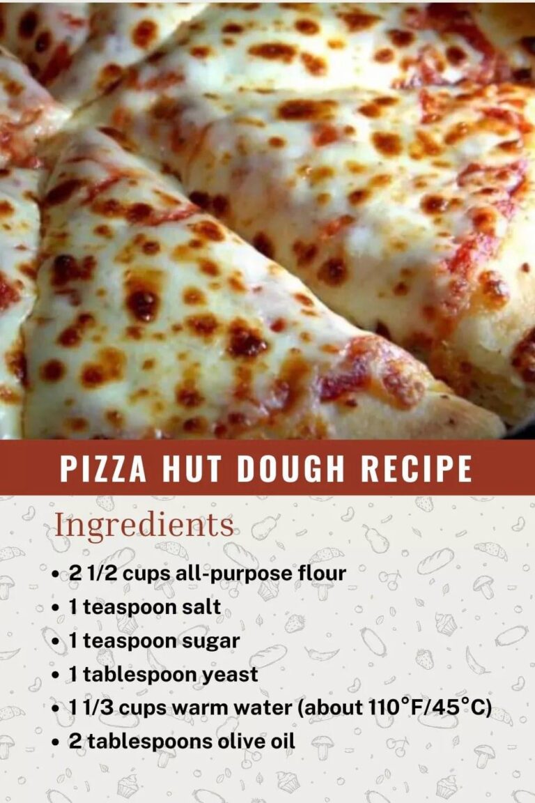 Recreate Pizza Hut's Signature Dough Recipe at Home OLD GRANDMA'S RECIPES