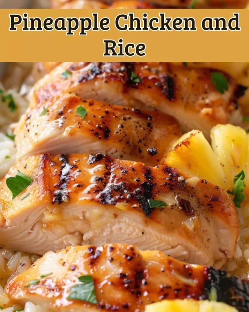 Pineapple Chicken and Rice - OLD GRANDMA'S RECIPES