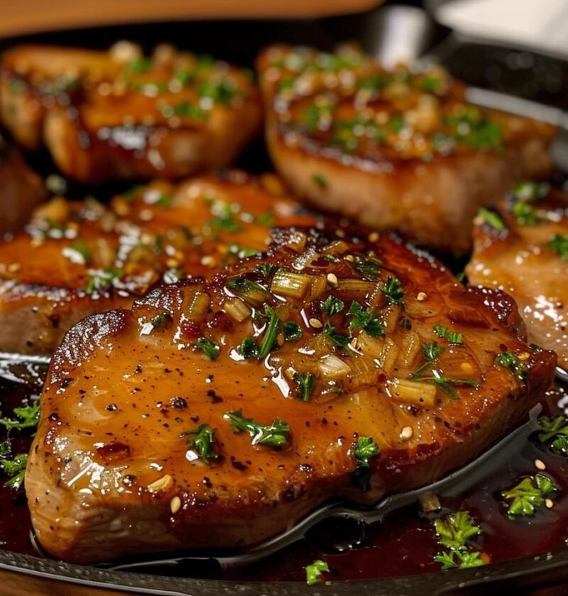 Honey Garlic Pork Chops - OLD GRANDMA'S RECIPES